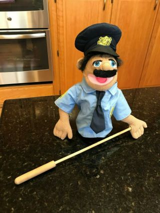 Melissa & Doug Police Officer Plush Puppet With Detachable Wooden Rod
