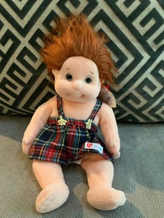Ty Beanie Kids - Ginger Doll Soft Girl Doll Red Hair Retired W Tags Nwt