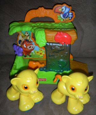Disney Baby Lion King Simba Fisher Price Musical Tote Playset Animals