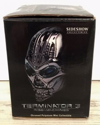 NIB Terminator 3 Rise Of The Machines TX ENDOSKULL Chromed Polystone Mini Bust 3