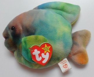 Ty Coral The Fish Beanie Baby - With Tags - C14