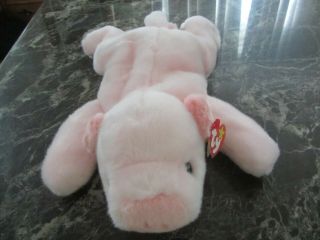 Nwt Ty Beanie Buddy - Squealer The Pig (13 Inch) 1998