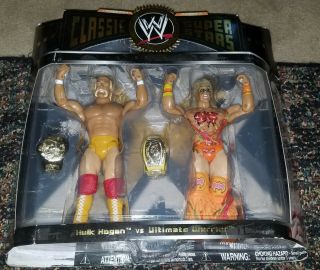 Wwf Jakks Classic 2 - Figure Set Hulk Hogan Ultimate Warrior Wrestlemania Vi Wwe
