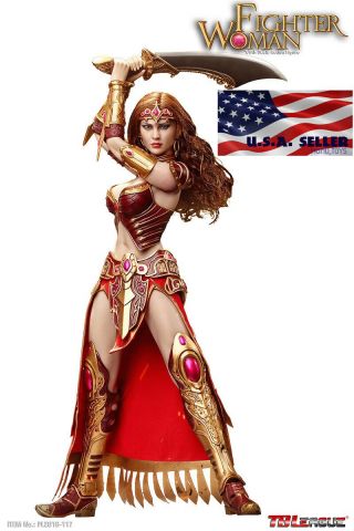 Tbleague 1/6 Pl2018 - 117 Warrior Fighter Woman Armored Figure Seamless Doll Usa