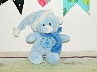 Blue Dandee Bear My First Christmas 2013 Dan Dee Tree Teddy Stuffed Plush Toy 9 "