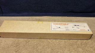 Vintage Peck Polymers " Convertable " Rubber Power Balsa Wood Plane 34 " W/s Boxed