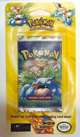 1999 Pokemon 11 Tradable Game Cards Blister Pack,  Venusaur Art