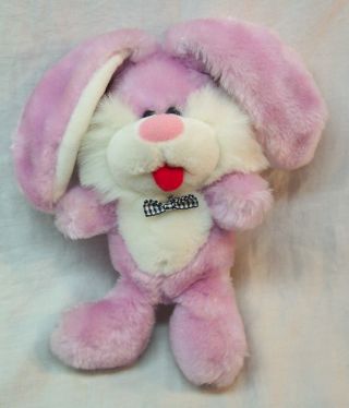 1985 Vintage Prestige Purple Bunny Rabbit 9 " Plush Stuffed Animal Toy
