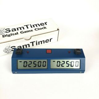 Digital Game Chess Tournament Clock Samtimer (compare To Chronos Ii) Scrabble