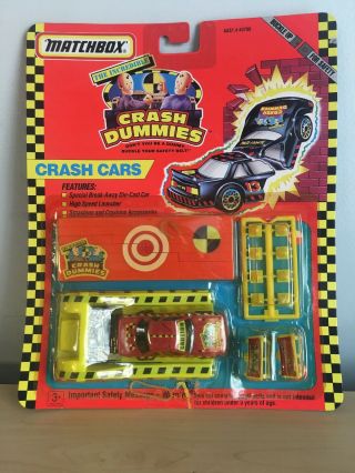 The Incredible Crash Dummies Matchbox Crash Cars Red Version 1992