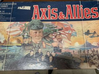 Axis And Allies Board Game Milton Bradley 1st Edition 1984.  Complete