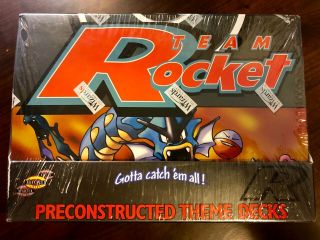 [factory Sealed] Pokemon Tcg Team Rocket Theme Deck Display Box - 8 Decks