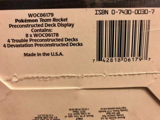 [Factory Sealed] Pokemon TCG Team Rocket Theme Deck Display Box - 8 decks 5