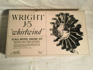 304 Williams Bros Wright J - 5 Whirlwind Airplane Engine Model Kit Bag