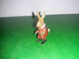 Cc7 Pre War Lead/metal " Cadbury Cococub " Figure " Brother Rabbit " (red) Vgc,