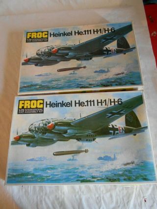 Frog Heinkel He 111 H1/h6 Plus He111z Zwilling 1/72 Models Kits