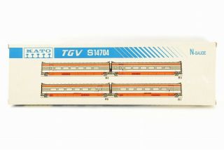 Kato N Scale Tgv S14704 Additional 4 Car Set Made In Japan
