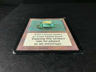 MTG 1993 Collector ' s Edition Mox Emerald CE Damaged/Clipped/Altered 2