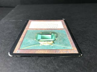 MTG 1993 Collector ' s Edition Mox Emerald CE Damaged/Clipped/Altered 3