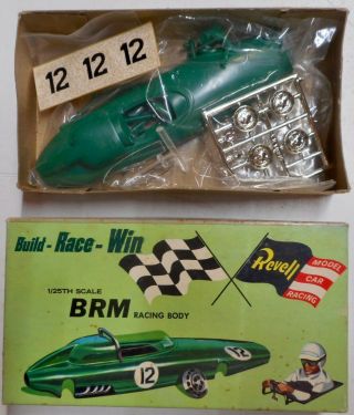 Revell 1960’s Slot Car 1/25 Scale Brm Body & 1/24 Scale Motor
