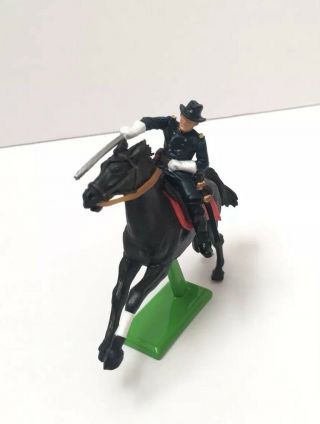 1971 Britains LTD Civil War Union Soldier On Horse With Sword 2