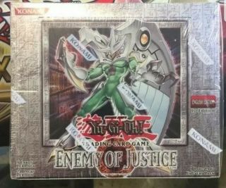 Enemy Of Justice 1st Edition Booster Box Yu - Gi - Oh