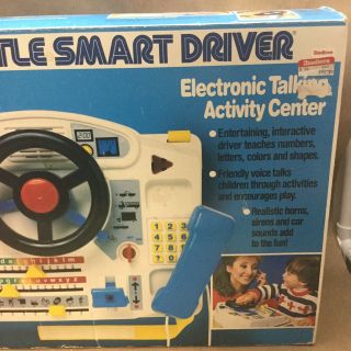 VTECH Little Smart Driver 1989 Electronic Talking Activity Center Toy W/Orig Box 3