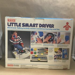 VTECH Little Smart Driver 1989 Electronic Talking Activity Center Toy W/Orig Box 5
