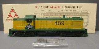 S - Helper American Models S Scale Reading Rs - 3 Diesel Locomotive 489 Ln/box