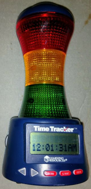 Learning Resources Time Tracker Visual Light Up Classroom Timer And Clock