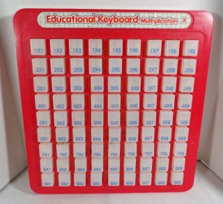 Educational Keyboard Multiplication Times Tables Easy Learning