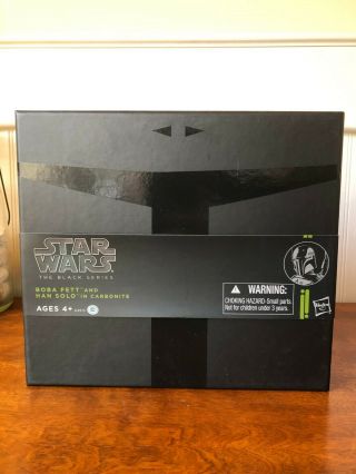 Star Wars The Black Series Boba Fett And Han Solo In Carbonite (sdcc 2013 Exc)