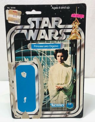 Vintage Star Wars Princess Leia Organa 1977 Kenner 12 Back Cardback