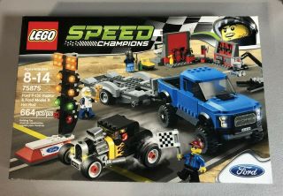 Lego 75875 Speed Champions Ford F - 150 Raptor & Ford Model A Hot Rod &