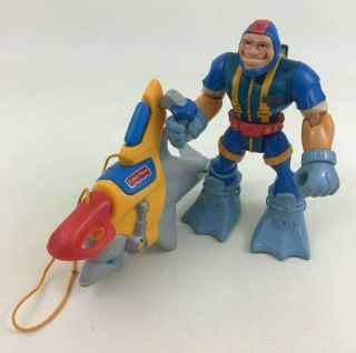 Fisher Price Rescue Heroes Gripper And Nemo Dolphin Action Figure Toy Set 1998