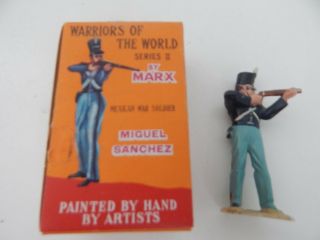 Marx Warrior Of The World Series Two Mexican War Soldiers Sanchez W/ Box & Card