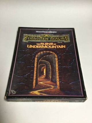 Advanced Dungeons And Dragons Forgotten Realms The Ruins Of Undermountain