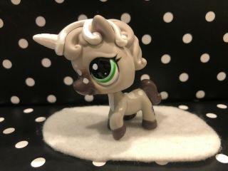 Authentic Littlest Pet Shop 1820 Rare Unicorn Horse With Shimmer Horn