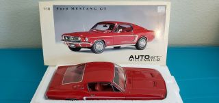 1:18 Autoart Millennium 1968 Ford Mustang Gt Red