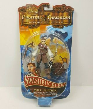 Disney Pirates Of The Caribbean Swashbucklers Will Turner 2008 Toy Figure