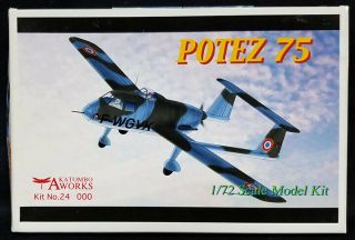 Akatombo 1/72 Potez 75 French X Plane Resin Model Kit