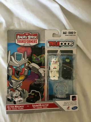 Angry Birds Telepod Transformers Ultra Magnus Sound Blaster Figures