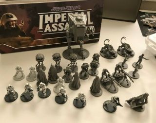 Star Wars Imperial Assault Complete Core Set W/ Painted Storm Troopers And Case