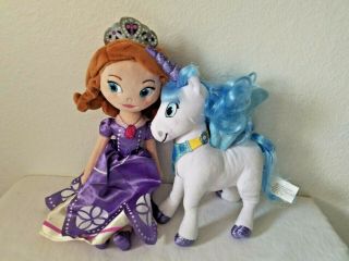 Disney Sofia The First Princess Doll Skye Unicorn Plush Stuffed Animal Wings