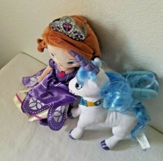 Disney Sofia The First Princess Doll Skye Unicorn Plush Stuffed Animal Wings 3