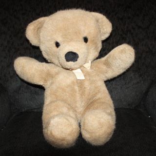 Vintage 1990 Dakin Brown Cuddles Teddy Bear 18 " Plush With Ribbon