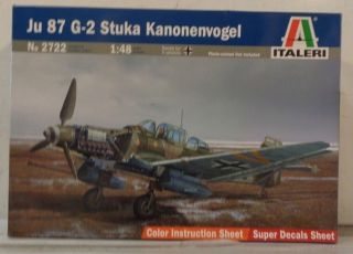 Italeri 1:48 Ju 87g - 2 Stuka Kanonenvogel Ita2722