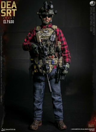 1/6 Dea Srt Special Response Team Agent El Paso Figure By Dam Toys 78063