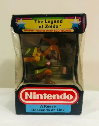 1988 Nintendo Trophy Figures The Legend Of Zelda " A Keese Descends On Link " Rare