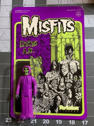 Rare The Misfits Earth A.  D.  Ghouls Hair Variant Fiend Super7 Reaction Figure